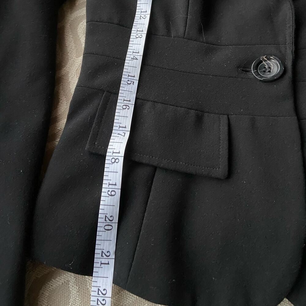 XOXO Black Retro 40s Style Black Blazer sz xs - Picture 3 of 7